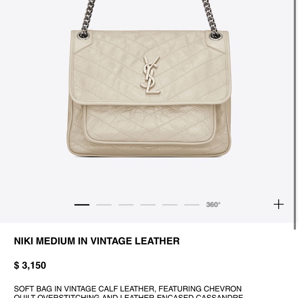 Saint Laurent YSL Medium Niki Bag